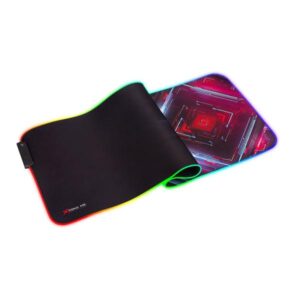 XTRIKE ME MP-606 mouse pad with RGB lighting and large gaming surface