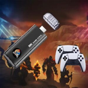 X6 64GB game stick 8K HD TV console with wireless controllers 40000 games